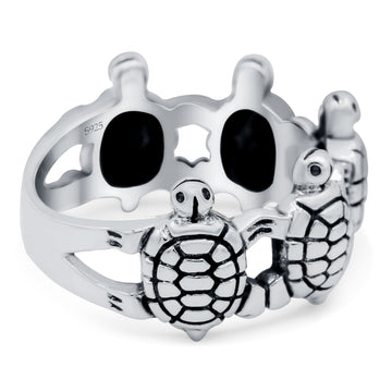 Turtle Family Ring
